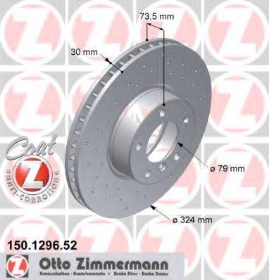 ZIMMERMANN 150129652 гальмівний диск