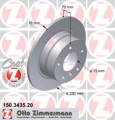 ZIMMERMANN 150343520 гальмівний диск