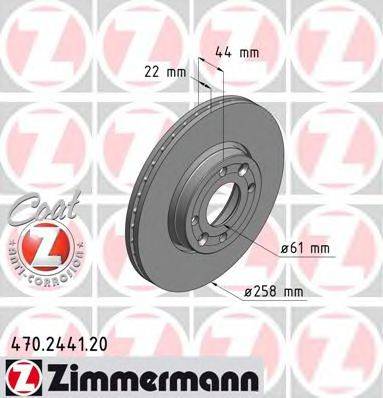ZIMMERMANN 470244120 гальмівний диск