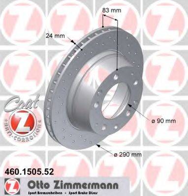 ZIMMERMANN 460150552 гальмівний диск