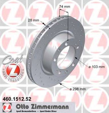ZIMMERMANN 460151252 гальмівний диск