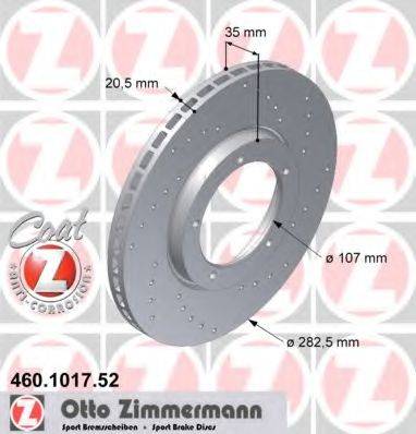 ZIMMERMANN 460101752 гальмівний диск