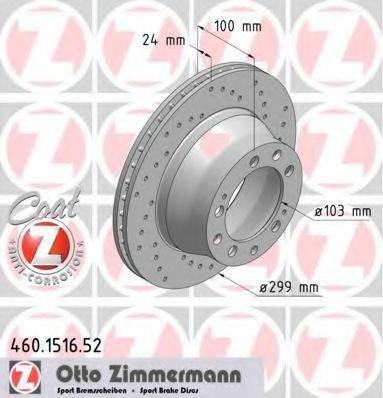 ZIMMERMANN 460151652 гальмівний диск