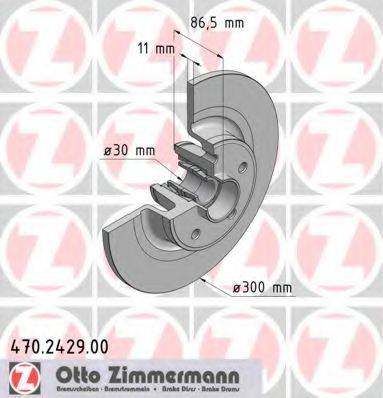 ZIMMERMANN 470242900 гальмівний диск