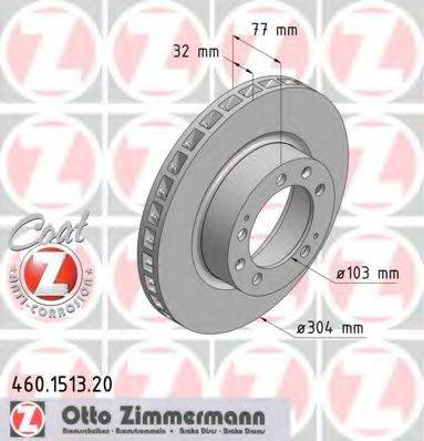 ZIMMERMANN 460151320 гальмівний диск