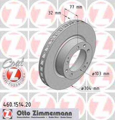 ZIMMERMANN 460151420 гальмівний диск
