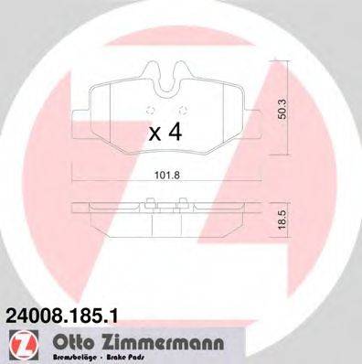 ZIMMERMANN 240081851 Комплект гальмівних колодок, дискове гальмо