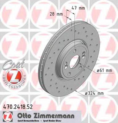 ZIMMERMANN 470241852 гальмівний диск