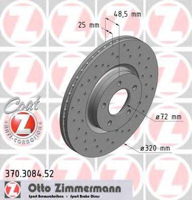 ZIMMERMANN 370308452 гальмівний диск