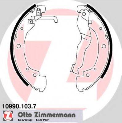 ZIMMERMANN 109901037 Комплект гальмівних колодок