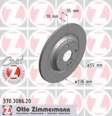 ZIMMERMANN 370308620 гальмівний диск