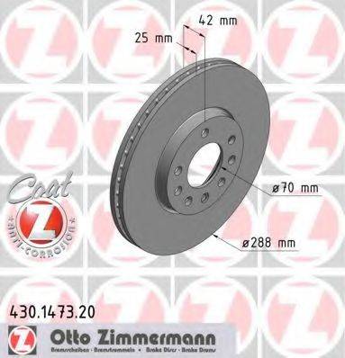ZIMMERMANN 430147320 гальмівний диск