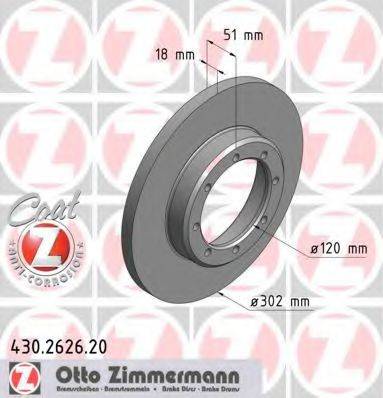 ZIMMERMANN 430262620 гальмівний диск