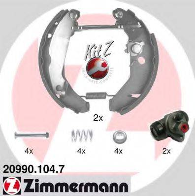 ZIMMERMANN 209901047 Комплект гальмівних колодок