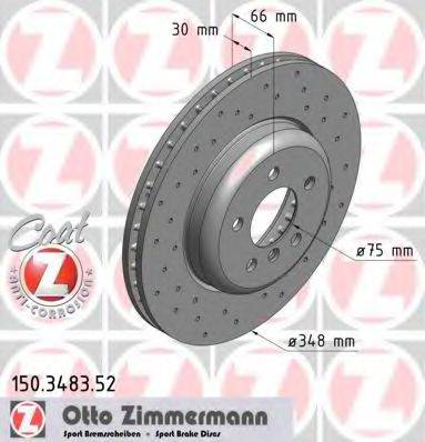 ZIMMERMANN 150348352 гальмівний диск