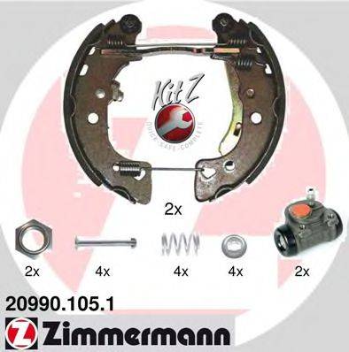 ZIMMERMANN 209901051 Комплект гальмівних колодок