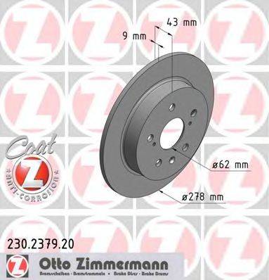 ZIMMERMANN 230237920 гальмівний диск