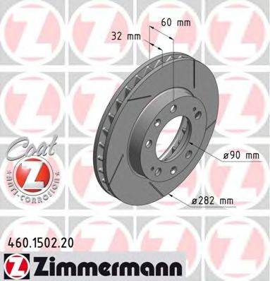 ZIMMERMANN 460150220 гальмівний диск