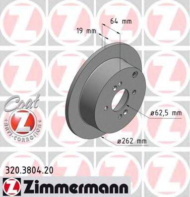 ZIMMERMANN 320380420 гальмівний диск