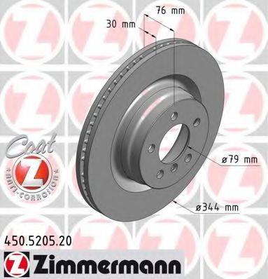 ZIMMERMANN 450520520 гальмівний диск