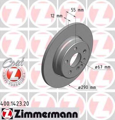 ZIMMERMANN 400142320 гальмівний диск