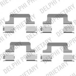 DELPHI LX0437 Комплектуючі, колодки дискового гальма