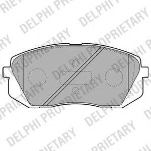 DELPHI LP2050 Комплект гальмівних колодок, дискове гальмо