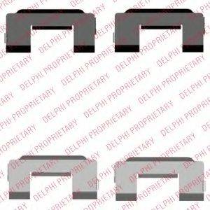 DELPHI LX0517 Комплектуючі, колодки дискового гальма