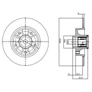 DELPHI BG9112RS гальмівний диск