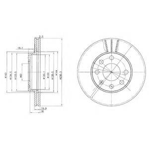 DELPHI BG2278 гальмівний диск