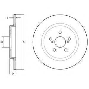 DELPHI BG4650C гальмівний диск