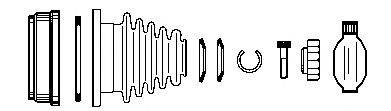 FARCOM 134364 Шарнірний комплект, приводний вал