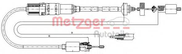 METZGER 102967 Трос, управління зчепленням