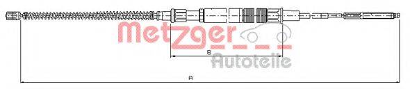 METZGER 107409 Трос, стоянкова гальмівна система