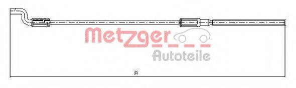 METZGER 107621 Трос, стоянкова гальмівна система