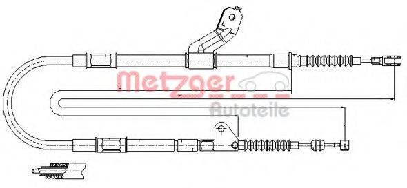 METZGER 171418 Трос, стоянкова гальмівна система