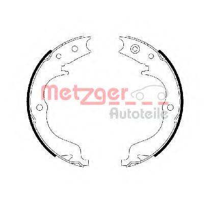 METZGER MG110 Комплект гальмівних колодок, стоянкова гальмівна система