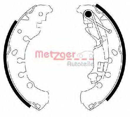 METZGER MG200 Комплект гальмівних колодок