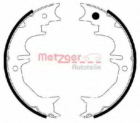 METZGER MG207 Комплект гальмівних колодок, стоянкова гальмівна система