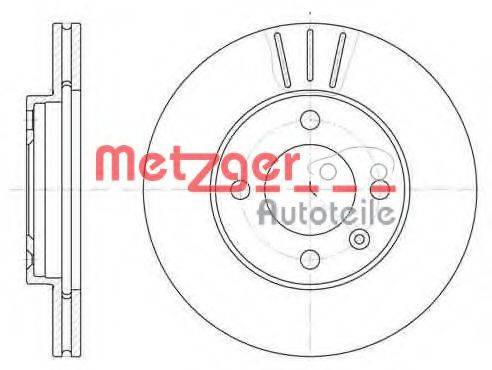 METZGER 608410 гальмівний диск