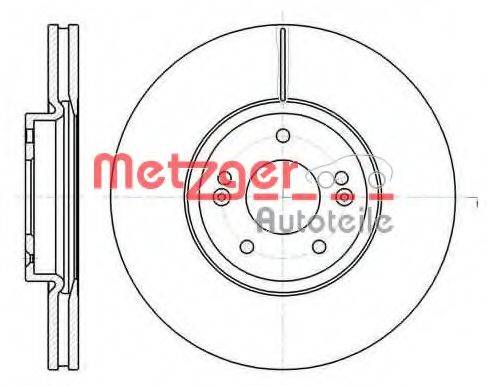 METZGER 6110210 гальмівний диск