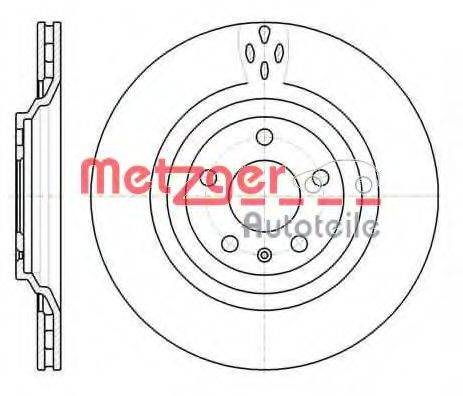 METZGER 6110699 гальмівний диск
