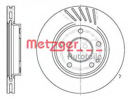METZGER 652710 гальмівний диск