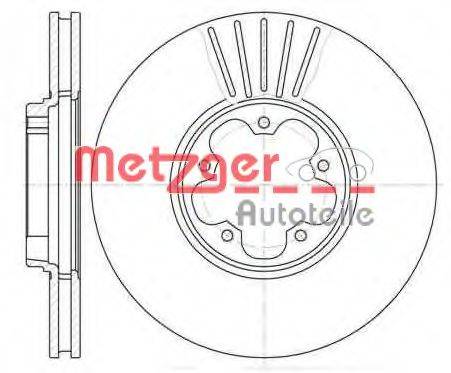 METZGER 660910 гальмівний диск