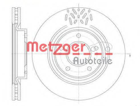 METZGER 6110250 гальмівний диск
