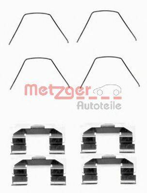 METZGER 1091607 Комплектуючі, колодки дискового гальма