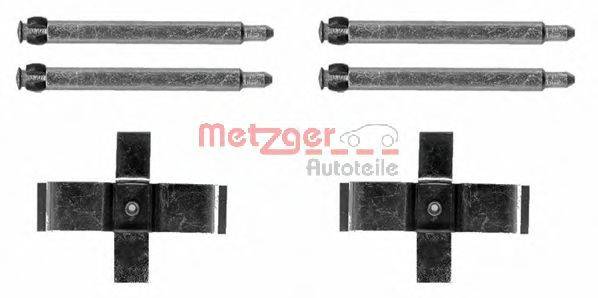 METZGER 1091713 Комплектуючі, колодки дискового гальма