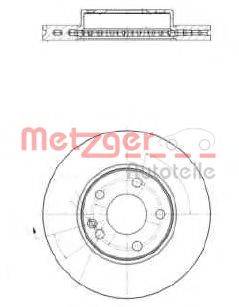 METZGER 25284V гальмівний диск