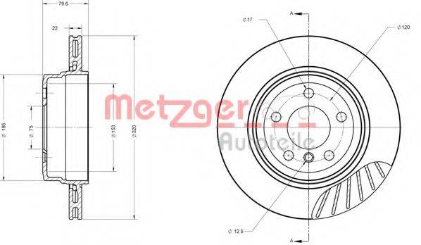 METZGER 6110639 гальмівний диск