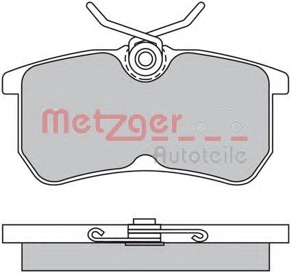 METZGER 1170025 Комплект гальмівних колодок, дискове гальмо